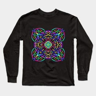 Gradient Star Square Long Sleeve T-Shirt